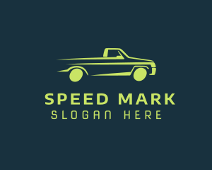 Green Car Speed logo design