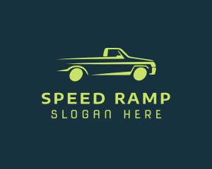 Green Car Speed logo design