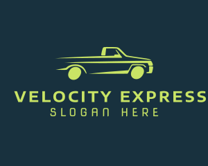 Green Car Speed logo design