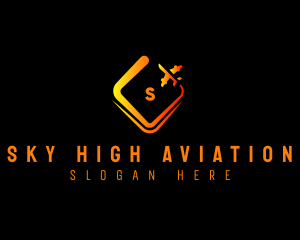 Plane Aircraft Aviation  logo design