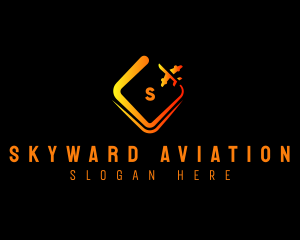 Plane Aircraft Aviation  logo design