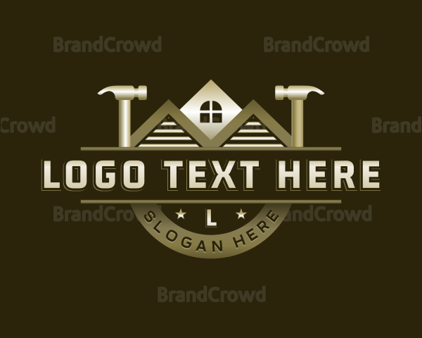 Industrial Hammer Construction Logo