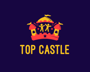 Fireworks Bouncy Castle logo design