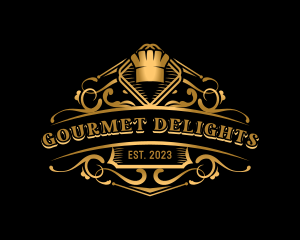 Luxury Restaurant Cuisine logo design