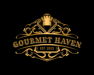 Luxury Restaurant Cuisine logo design