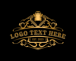 Toque - Luxury Restaurant Cuisine logo design