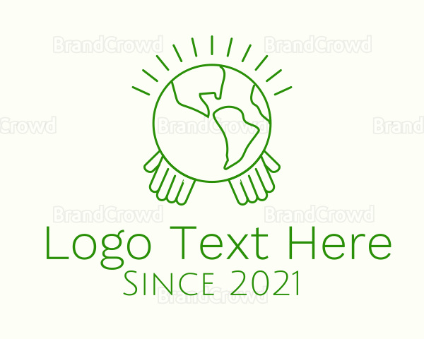Planet Earth Hands Logo