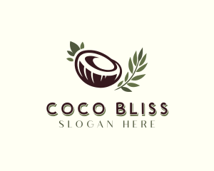 Coconut - Healthy Organic Coconut logo design