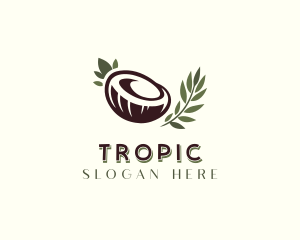 Healthy Organic Coconut logo design