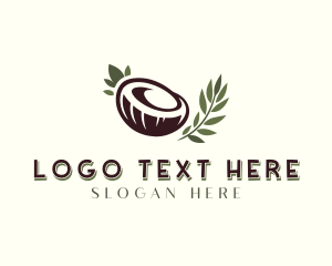 Skin Product - Healthy Organic Coconut logo design