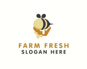 Bee Honey Drip logo design