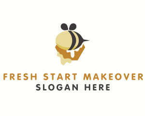 Bee Honey Drip logo design