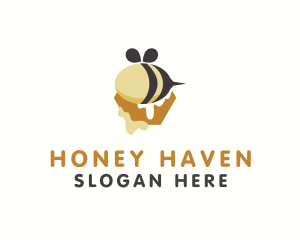 Bee Honey Drip logo design