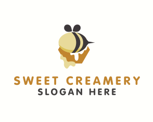 Bee Honey Drip logo design