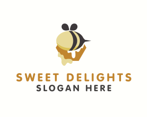 Bee Honey Drip logo design