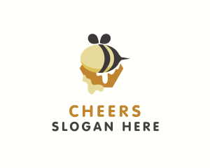 Fresh - Bee Honey Drip logo design