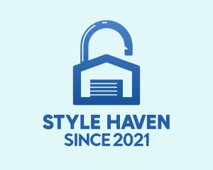 Shipping - Blue Lock Storage logo design