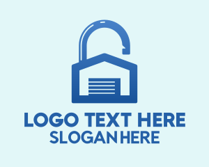 Blue Lock Storage  Logo