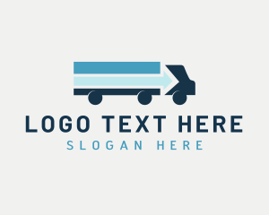 Delivery - Arrow Truck Vehicle logo design