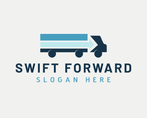 Forwarder - Arrow Truck Vehicle logo design