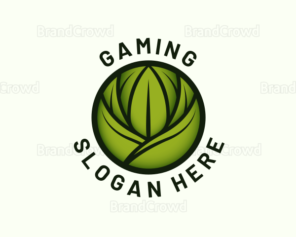 Organic Gardening Plant Logo