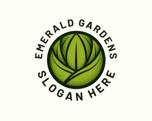 Organic Gardening Plant logo design