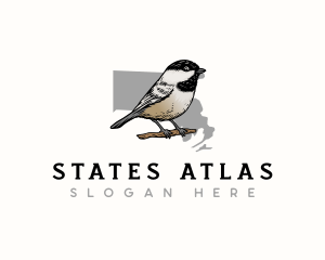 Massachusetts Chickadee Bird logo design