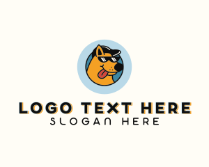 Kennel - Sunglasses Hiphop Dog logo design