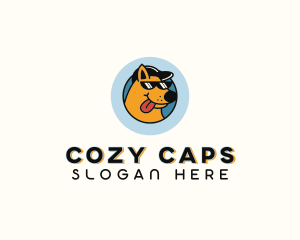 Sunglasses Hiphop Dog  logo design