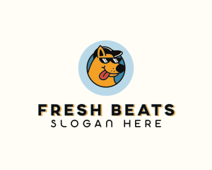 Hiphop - Sunglasses Hiphop Dog logo design