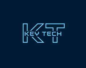 Blue Cyber Technology logo design