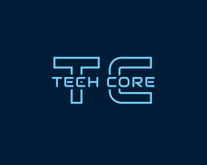 Blue Cyber Technology logo design