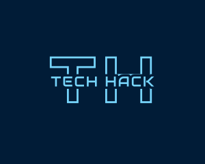 Hack - Blue Cyber Technology logo design