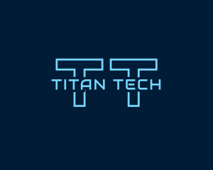 Blue Cyber Technology logo design