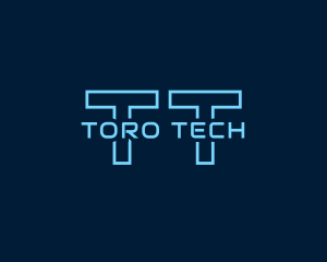 Blue Cyber Technology logo design