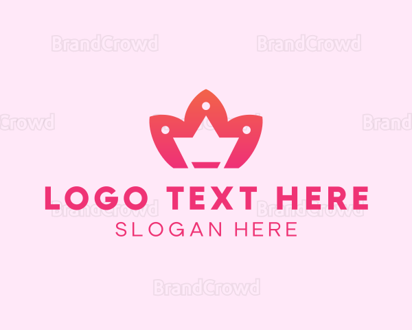 Lotus Flower Crown Logo