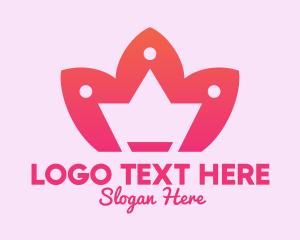 Flower - Lotus Flower Crown logo design