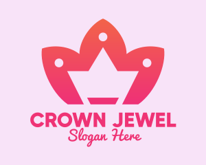 Crown - Lotus Flower Crown logo design
