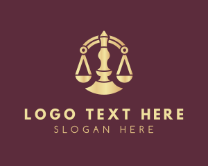 Judge - Justice Scale Court logo design