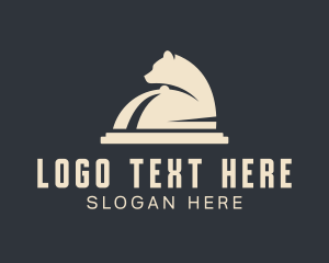 Meal Delivery - Bear Cloche Dining logo design