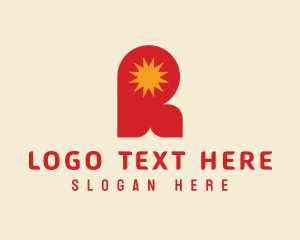 Company - Star Media Advertising Letter R logo design