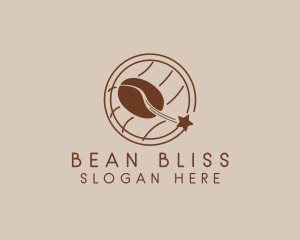 Bean - Coffee Bean Star Cafe logo design
