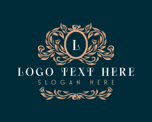 High End - Garden Crest Ornamental logo design