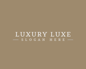 Luxe Fashion Business logo design