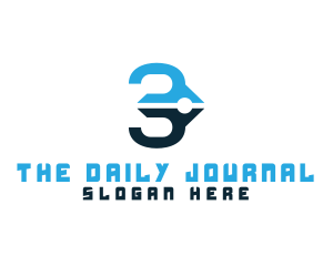 Journal - Writing Pen Number 3 logo design