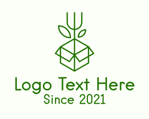 Minimalist - Box Garden Rake logo design