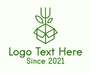 Lawn Maintenance - Box Garden Rake logo design