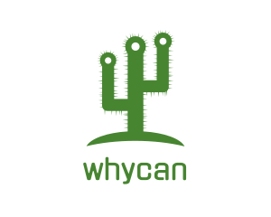 Mexico - Green Spikey Cactus logo design