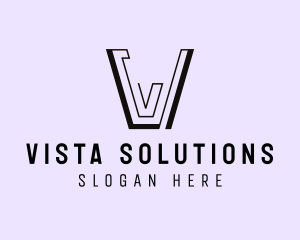 Modern Studio Letter V logo design