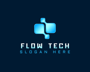 Tech Digital Pixel logo design